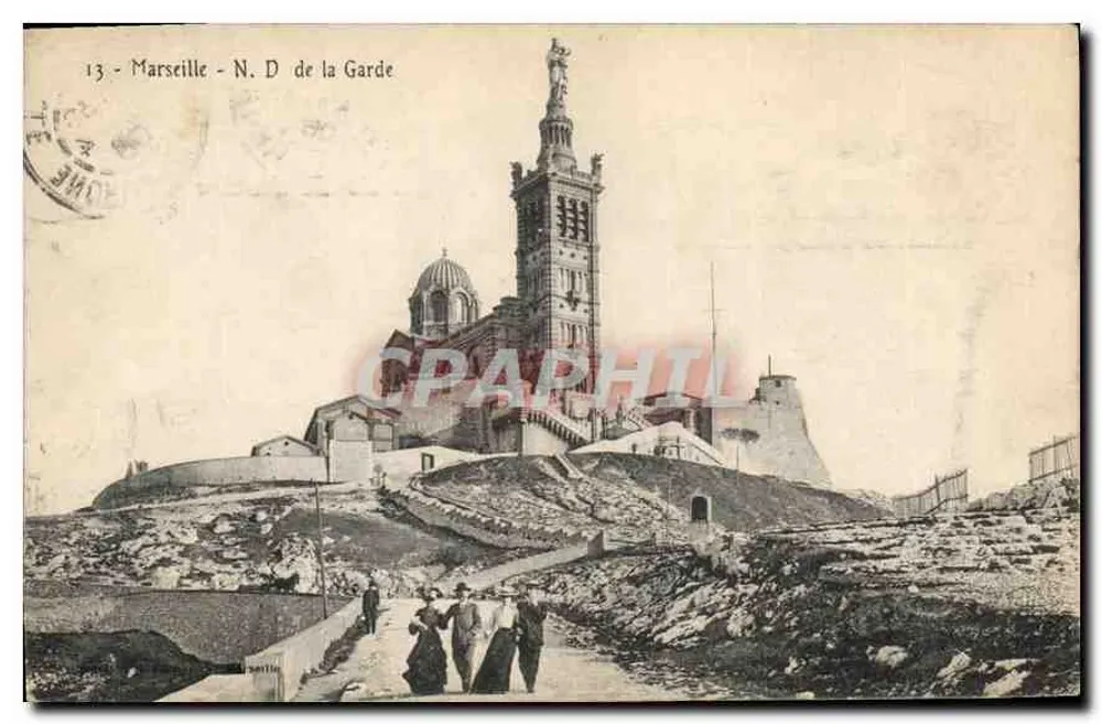 Marselha - Nossa Senhora da Guarda — editor desconhecido, n° de série 13 - Frente