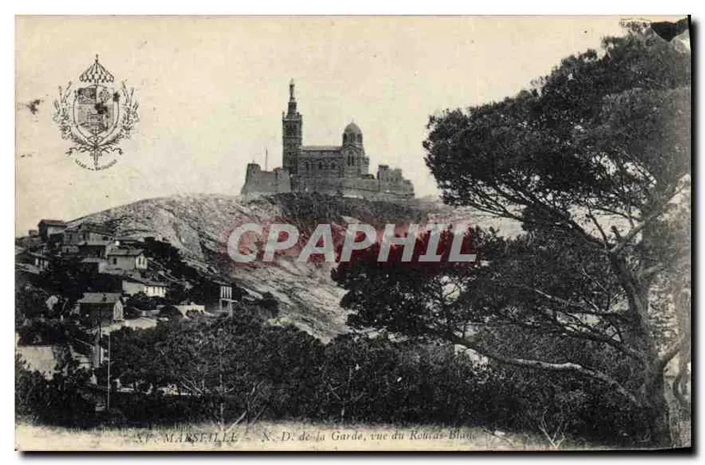 Marseille - Notre-Dame de la Garde, Ansicht von Roche Blanc - Vorderseite