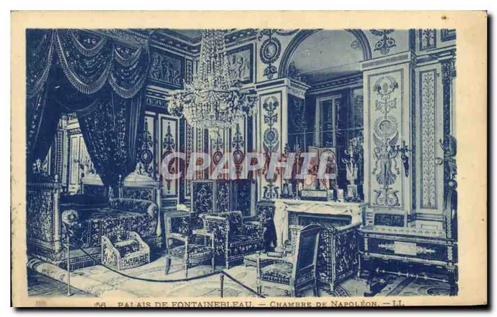 Palast von Fontainebleau — Zimmer Napoleons — II — Verleger Lévy et Neuchâtel, Paris - Vorderseite