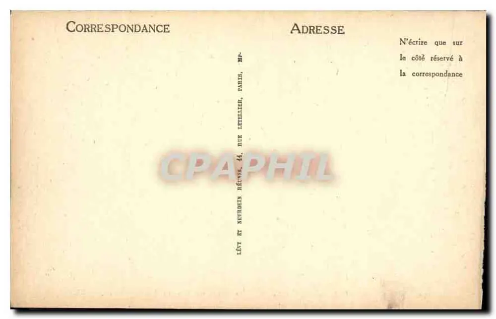 Palast von Fontainebleau — Zimmer von Marie-Antoinette — LL — Nr. 76 - Rückseite