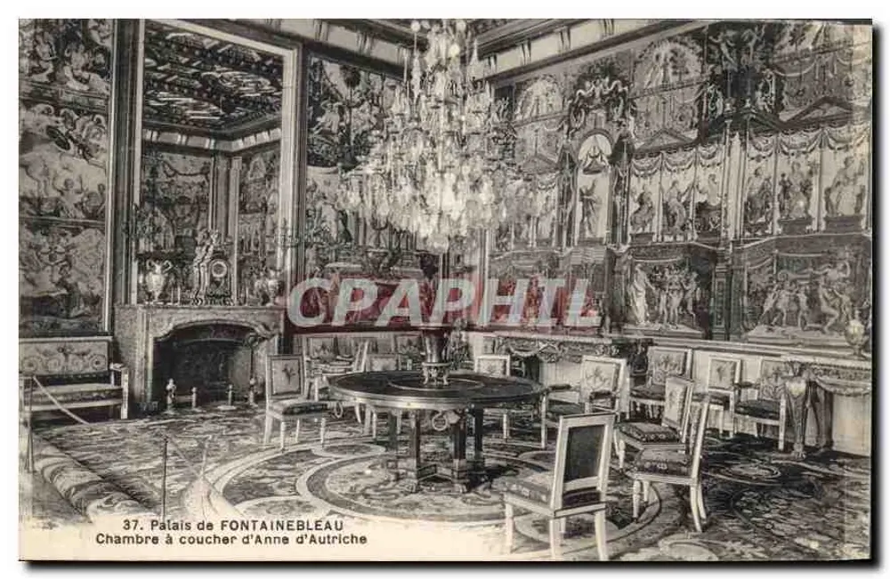 Schloss Fontainebleau — Schlafzimmer von Anne von Österreich — n°37 - Vorderseite