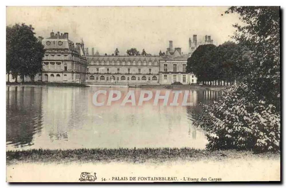 Palácio de Fontainebleau — Lago das Carpas — n°54 - Frente