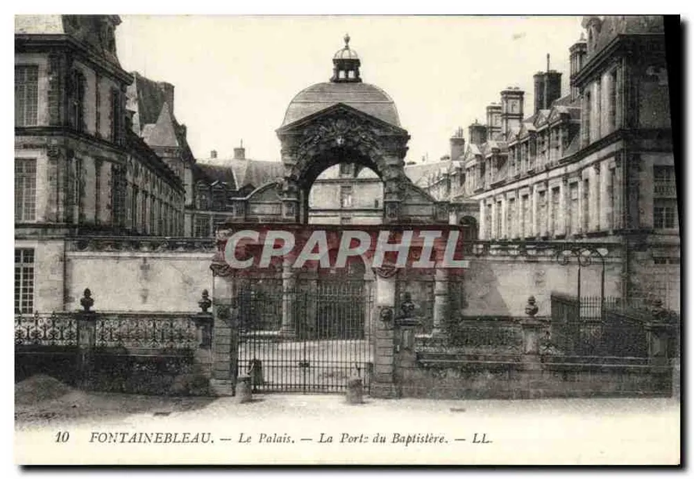 Fontainebleau — Das Schloss — Die Taufkapelle — LL. — n°10 - Vorderseite