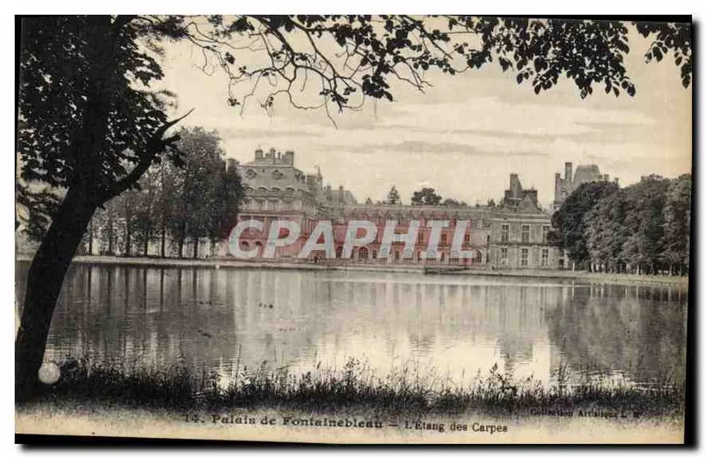 Schloss Fontainebleau — Der Karpfenteich — Sammlung Artalique L. N. - Vorderseite