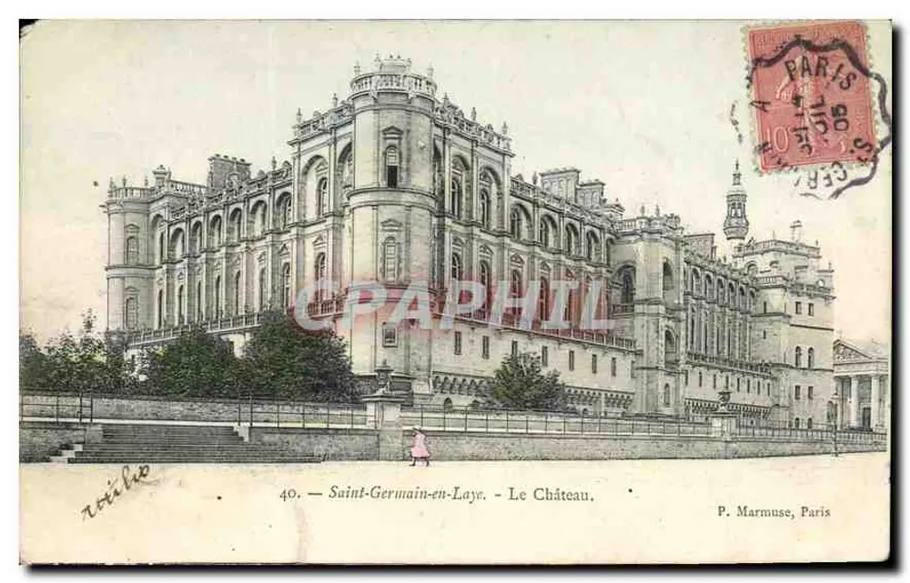 Saint-Germain-en-Laye — O Castelo — P. Marmuse, Paris, n°40 - Frente
