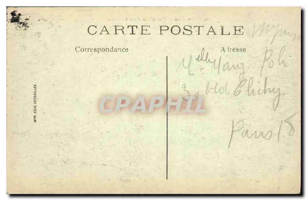 Versailles — Palácio do Petit Trianon — Editora EDA Versailles, n° 91 - Verso