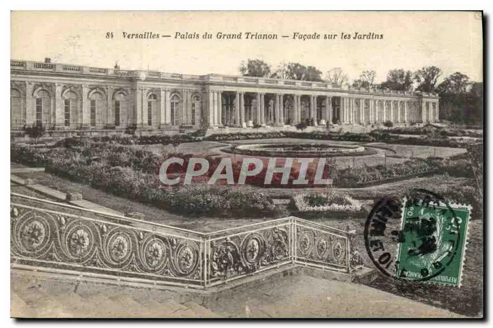 Versailles — Schloss des Großen Trianons — Fassade zum Garten — Verlag EMA Versailles, Nr. 84 - Vorderseite