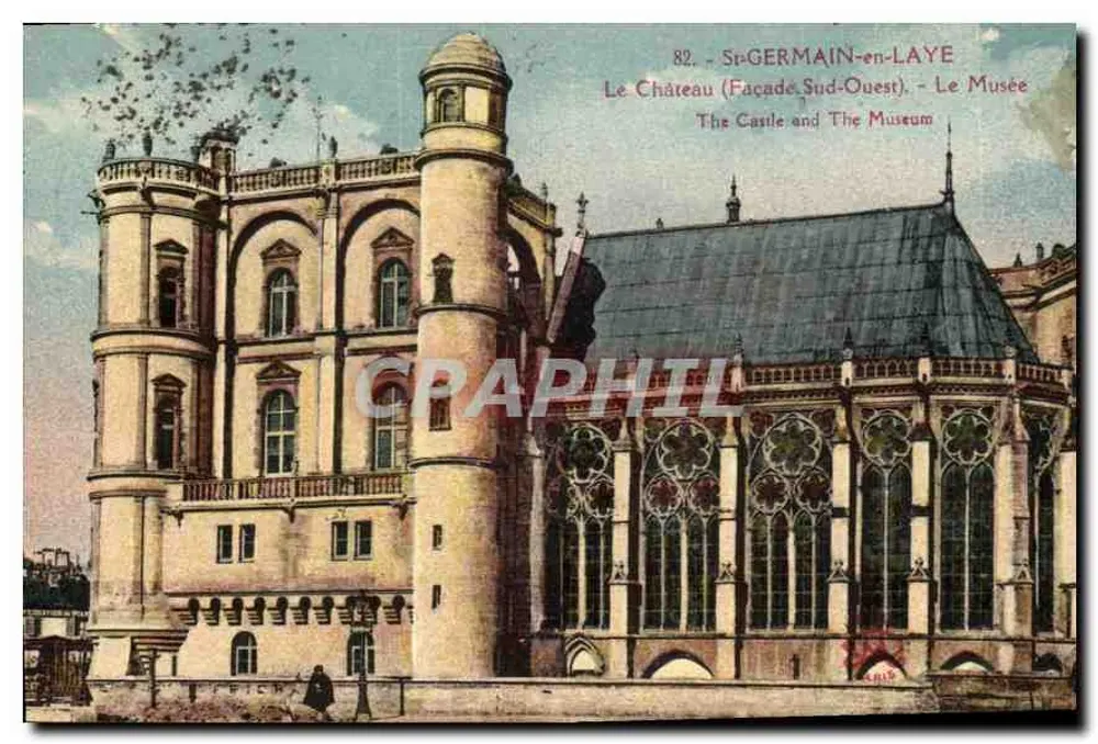 St-GERMAIN-en-LAYE - O Castelo (Fachada Sudoeste) - O Museu - Frente