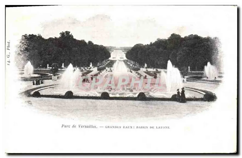Park von Versailles — GRANDES EAUX: BASSIN DE LATONE — G. Fot. - Vorderseite