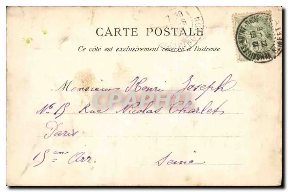 Versailles — Palácio do Petit Trianon — Bamajy & Fils, Versailles - Verso