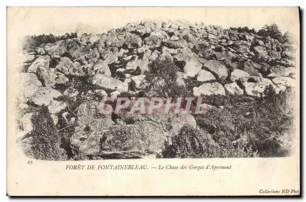 Wälder von Fontainebleau — Das Chaos der Gorges d'Apremont — Sammlung ND Phot - Vorderseite