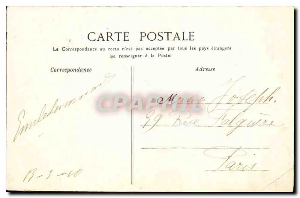 Foresta di Fontainebleau — Torre Denecourt — G. B. N. Fontainebleau - Verso