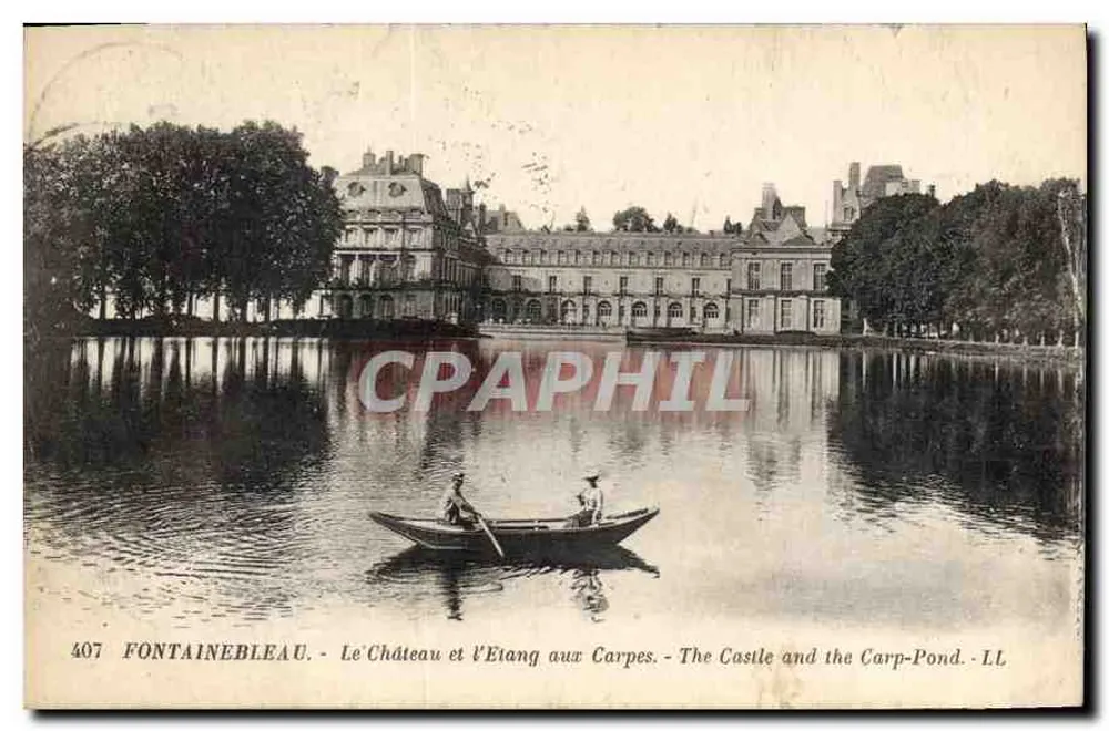 Fontainebleau — Schloss und Teich der Karpfen — LL, n°407 - Vorderseite
