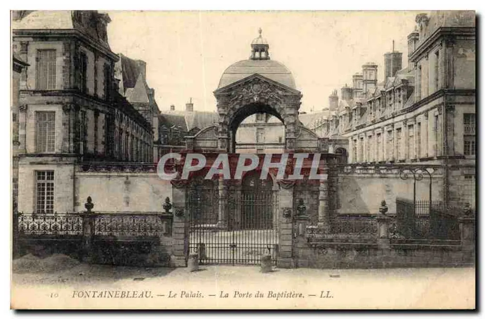 Fontainebleau — Das Schloss — Die Taufpforte — LL. — n°10 - Vorderseite