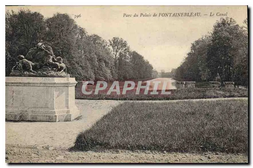 Park des Schlosses FONTAINEBLEAU — Der Kanal — n° 396 - Vorderseite