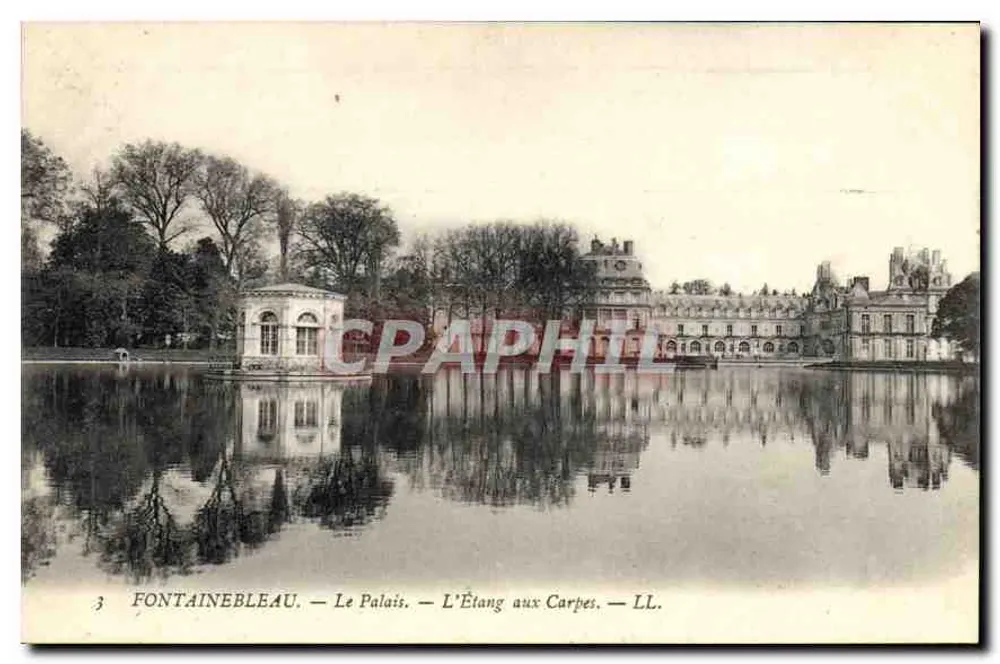 Fontainebleau — Das Schloss — Der Karpfenweiher — LL - Vorderseite