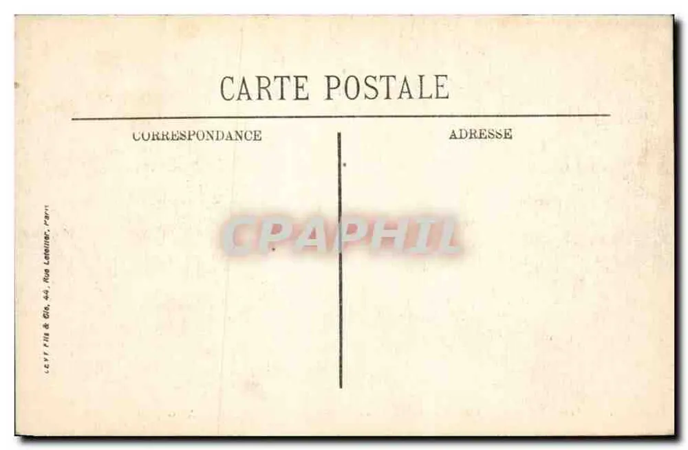Wald von Fontainebleau — Le Restaurant de Franchard — N.G. - Rückseite