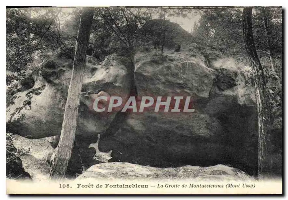 Forêt de Fontainebleau — Die Höhle von Montussiennes (Mont Ussy) — n° 108 - Vorderseite