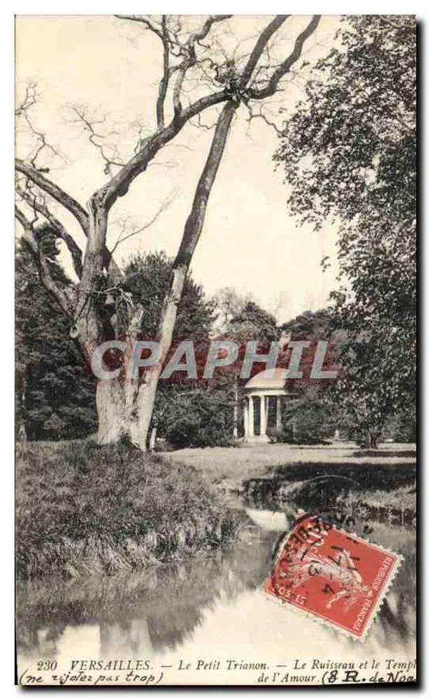 Versailles — Der Petit Trianon — Der Bach und der Tempel der Liebe — (n° 230) - Vorderseite