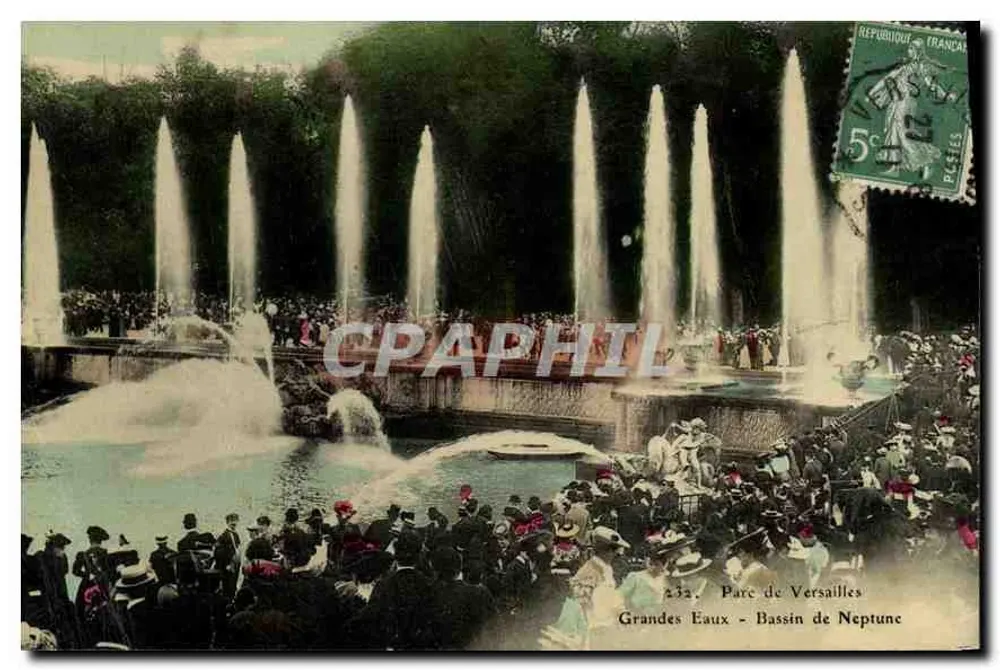 Parc de Versailles — Grandes Eaux - Bassin de Neptune — Verlag nicht sichtbar, Seriennummer 232 - Vorderseite