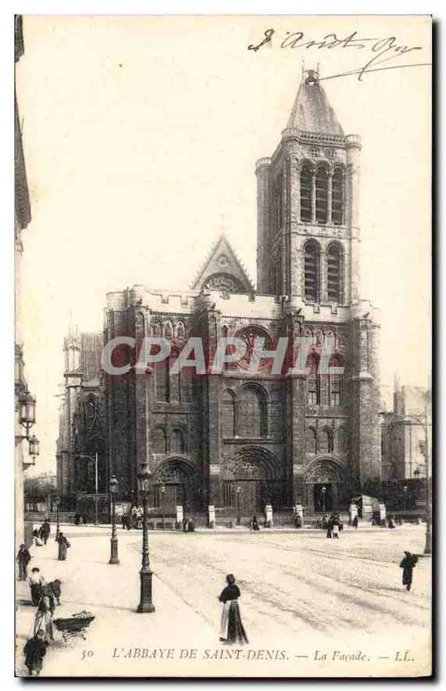 A ABBADEIA DE SAINT-DENIS — A FACHADA. — LL. — n°50 - Frente