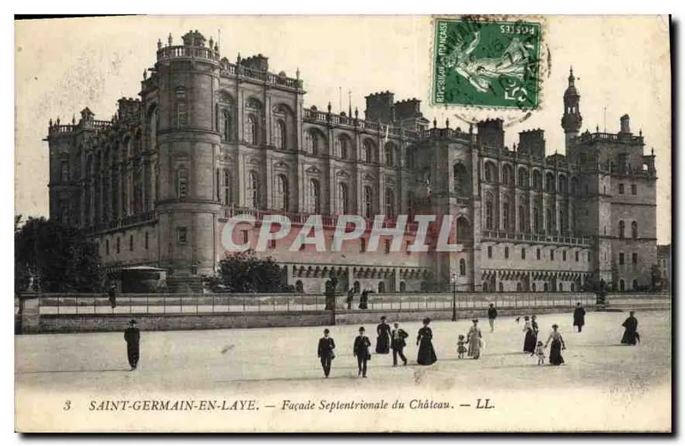 Saint-Germain-en-Laye — Nordseite des Schlosses — LL. - Vorderseite