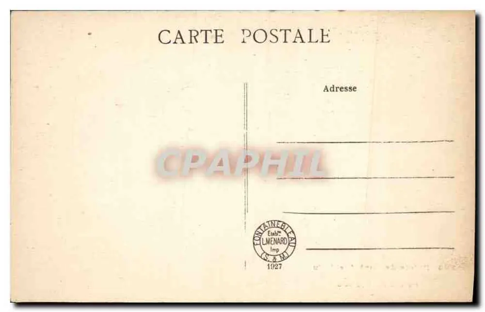 Palais de Fontainebleau — Cabinet de travail du Pape Pie VII — Collection Artistique n°64 - Rückseite