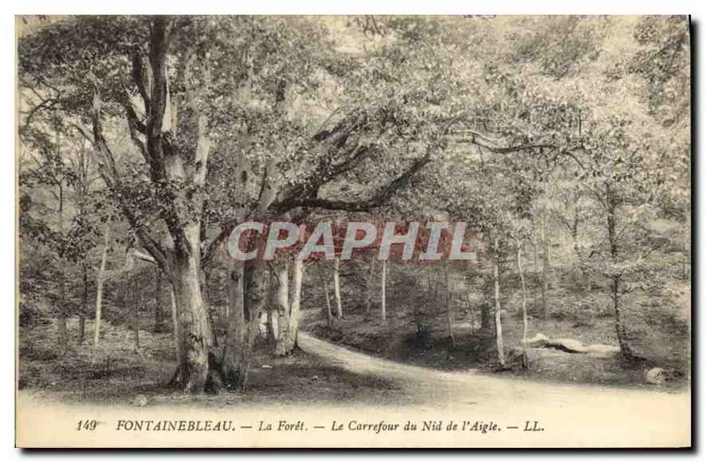 Fontainebleau — Der Wald — Der Carrefour du Nid de l'Aigle — LL - Vorderseite