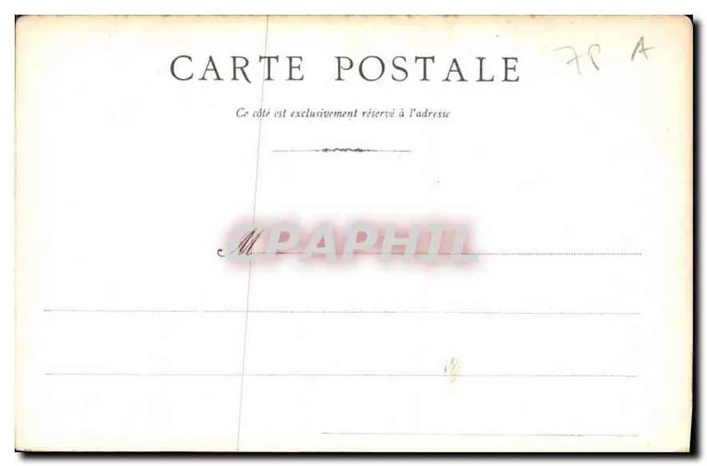 Neptunbecken - Versailles — Um Paris — unbekannter Verleger - Rückseite