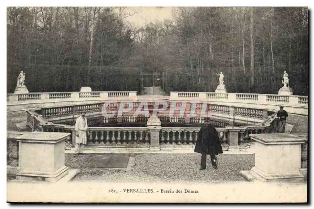Versailles - Basen Dóbr — Stara pocztówka n°181, wydane przez Versailles - Awers