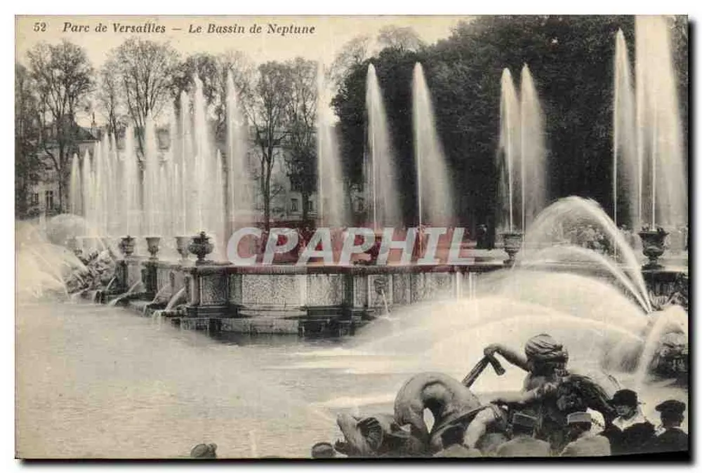 Versailles Park — Bassin des Neptune — Verlag L. Lück, n°52 - Vorderseite