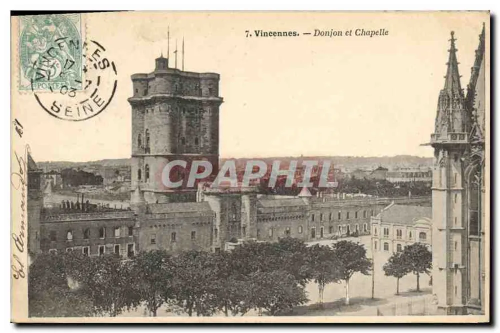 Vincennes — Torre e Capela — F. Fournier, Paris - Frente
