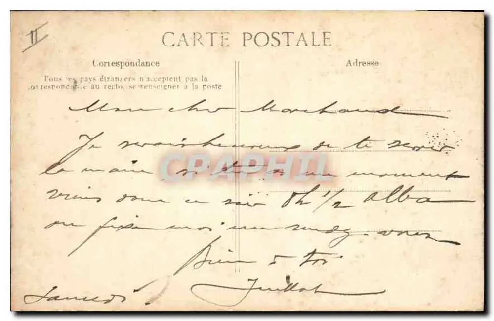 LYON — Allgemeiner Blick auf die Isère und den Mont d'Or — E. R. n° 107 - Rückseite