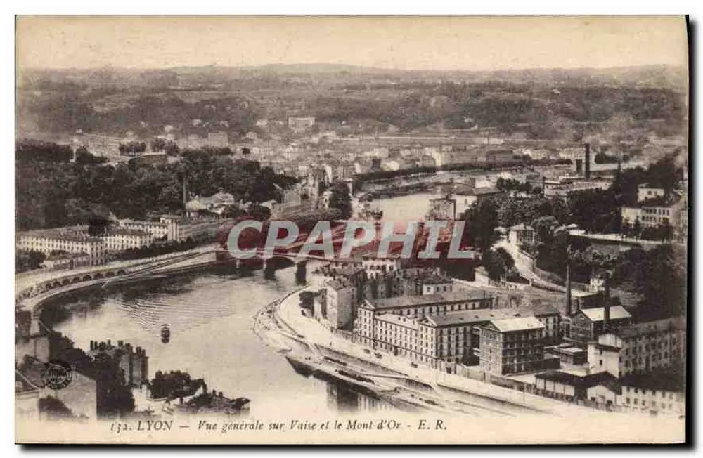 LYON — Allgemeiner Blick auf Vaise und Mont d'Or — E. R. - Vorderseite