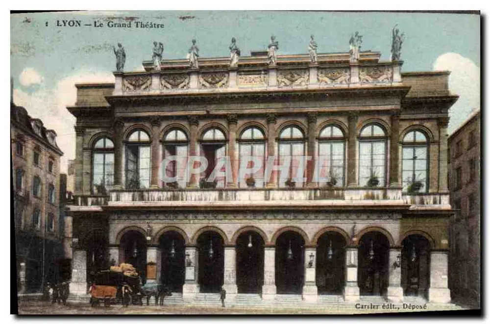 LYON — O Grande Teatro — Carriler, Depositado - Frente