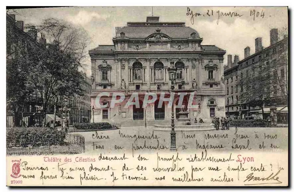 Teatro dos Célestins — Lyon — editor Pourraïs, n° 27009 - Frente