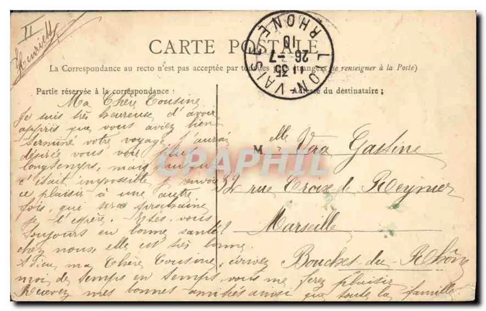 LYON — Le nouveau Conservatoire — éditeur : C. L. B. n° 257 - Achterkant