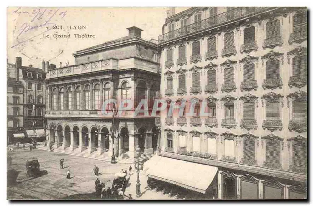 Lyon — Le Grand Théâtre — éditeur Picard, n° 201 - Frente