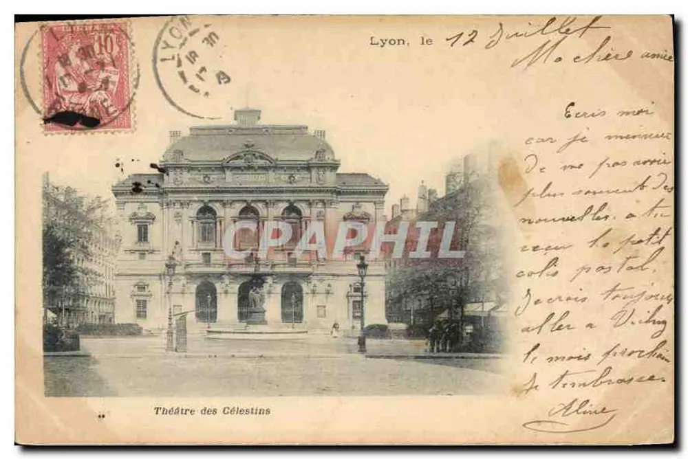 Teatro dos Célestins — Lyon — editor desconhecido, número de série não visível - Frente