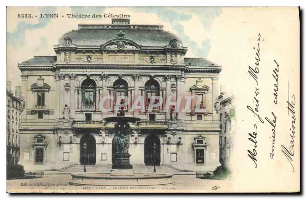 LYON - Teatro dos Célestins — Editor Guita, fotografia - Nîmes, n° 8333 - Frente