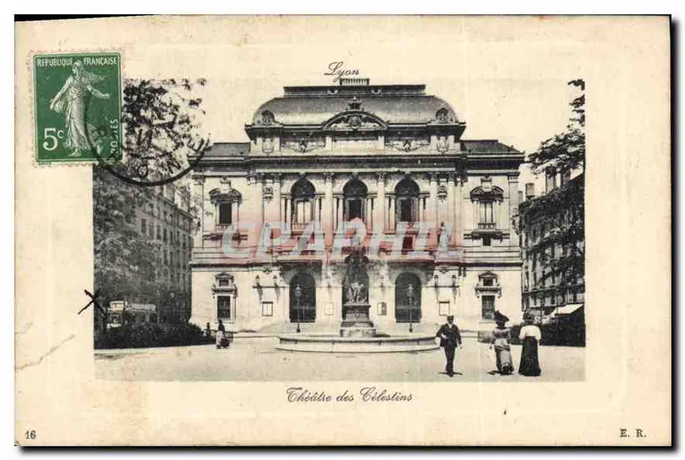 Théâtre des Célestins — Lyon — éditeur E.R. n°16 - Frente