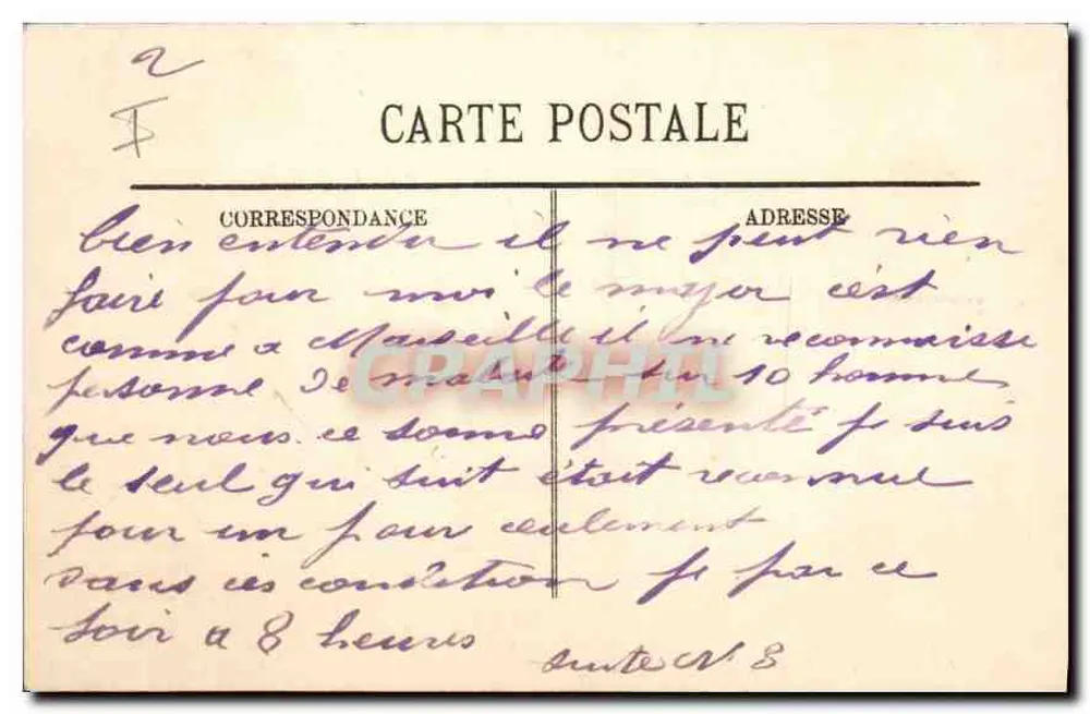 LYON — A Prefeitura do Rio Rhône — LL. n° 416 - Verso