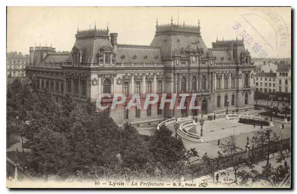 Lyon - A Prefeitura — B.F., Paris, n° 36 - Frente