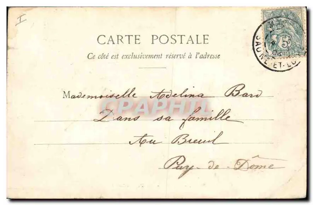 LYON - A Prefeitura — Edição Gilletta, fot. n°2841 - Verso