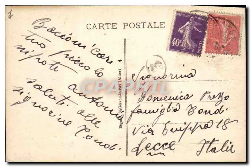 LYON - A Prefeitura — editor Idéol, n° 54 - Verso