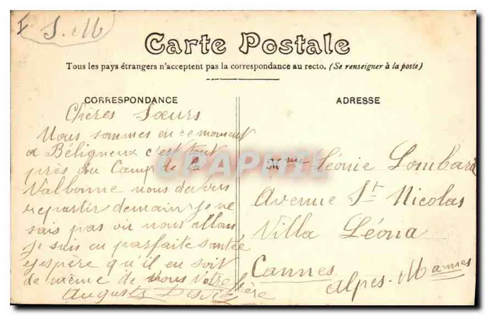 Lyon — A Prefeitura — E.J.L. - Verso