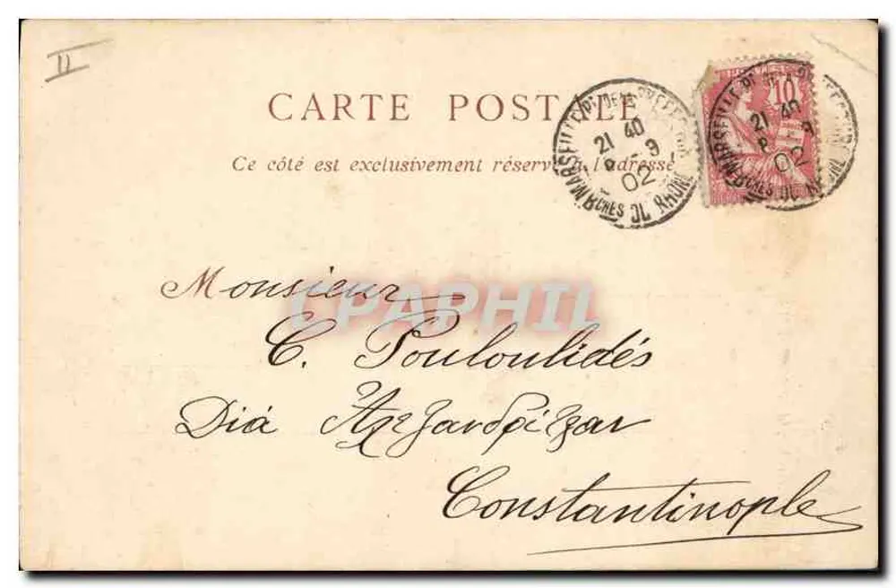 LYON — Denkmal zur Erinnerung an Präsident Carnot — G. Herriott ND. Fot. n°134 - Rückseite