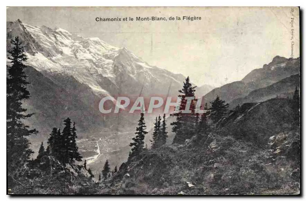 Chamonix und der Mont-Blanc, von der Flégère — éditeur A. Bregen Frères, n°10 - Vorderseite
