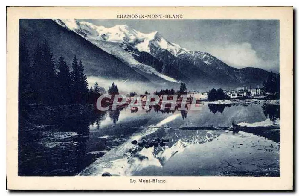Chamonix-Mont-Blanc — O Mont-Blanc — G. Tairras, fot.édit. - Frente