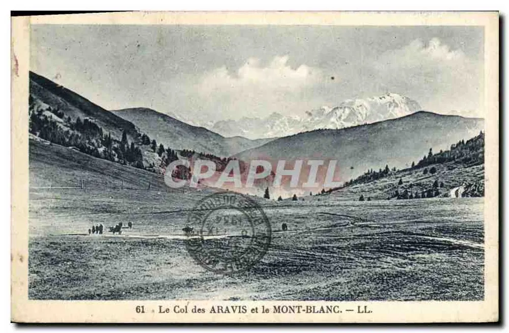 O Col dos ARAVIS e o MONT-BLANC — LL. — n°61 - Frente